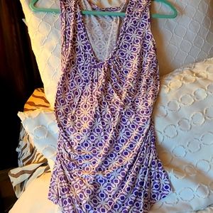 V neck,  deep, new York and company sleeveless t